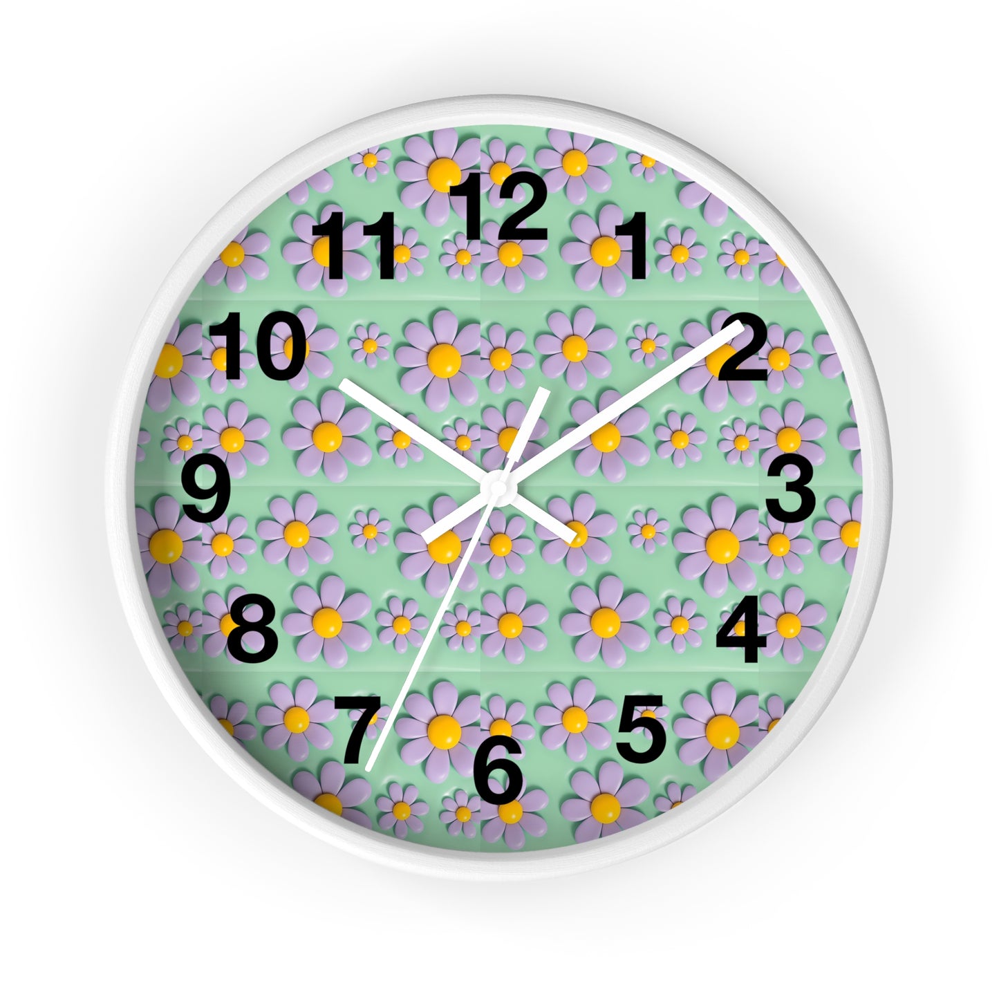 Charming Floral Wall Clock - Brighten Your Space with Decorative Timepiece, Home Decor, Gift for Her, Birthday, Mother's Day