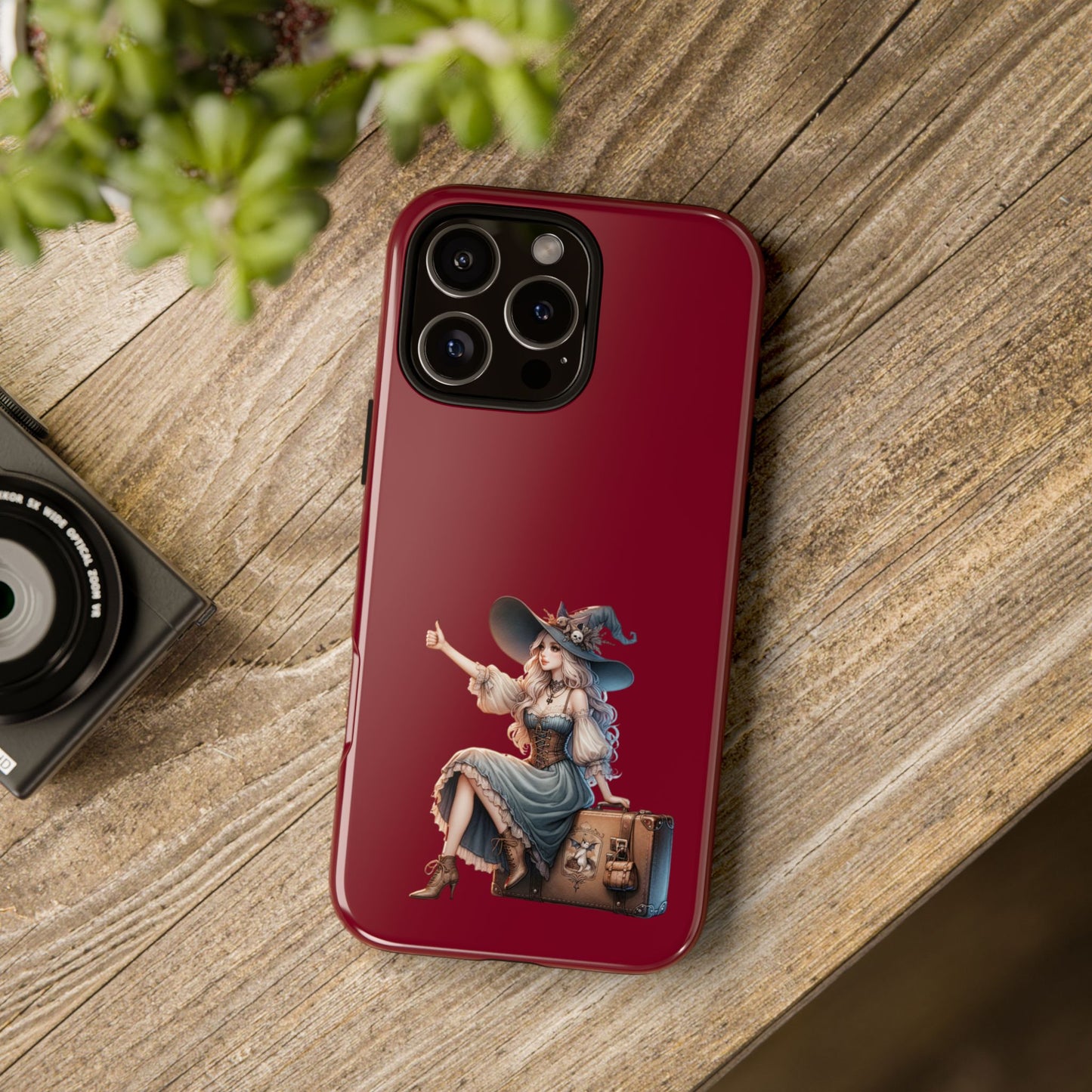 Witchy Phone Case - Magical, Durable - Halloween Gift, Cosplay Accessory, Cute Witch Design
