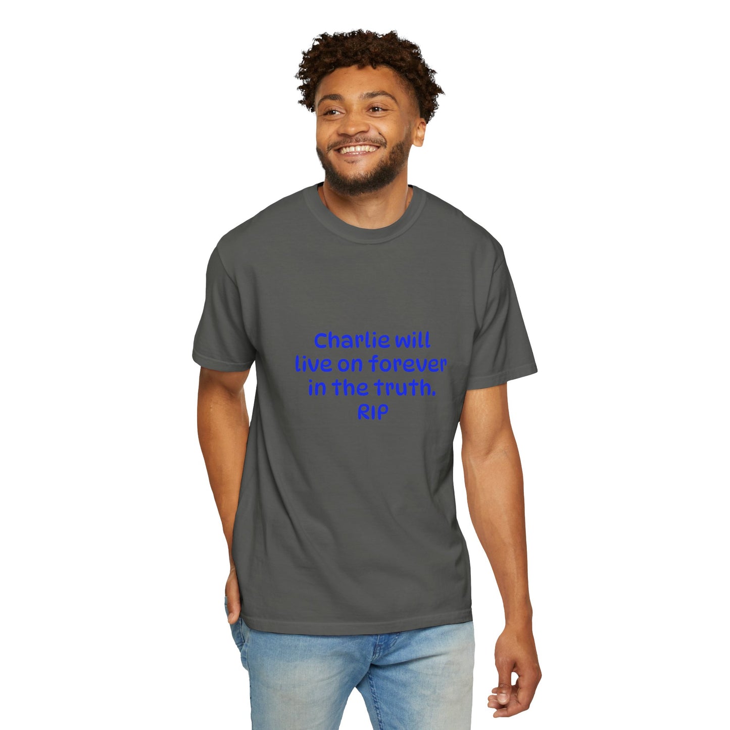 Inspirational Quote T-Shirt, Unisex Cotton Tee, Charlie Forever Shirt, Motivational Apparel, Gift for Friends, Casual Wear, Thoughtful [...]