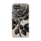 Black Rose Phone Case, Tough Cases with Floral Design, Elegant Tech Accessory, Gift for Flower Lovers, Stylish Protection