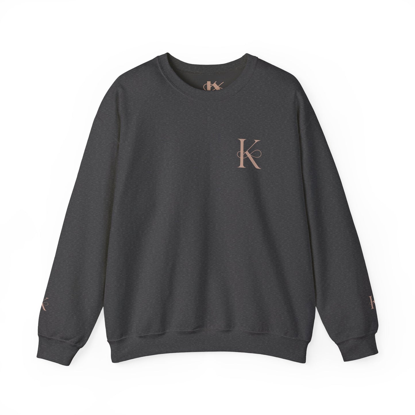 Minimalist Unisex Crewneck Sweatshirt with Initial Charm, Comfortable Lounge Wear, Gift for Him or Her, Casual Style, Everyday Essential