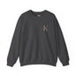 Minimalist Unisex Crewneck Sweatshirt with Initial Charm, Comfortable Lounge Wear, Gift for Him or Her, Casual Style, Everyday Essential
