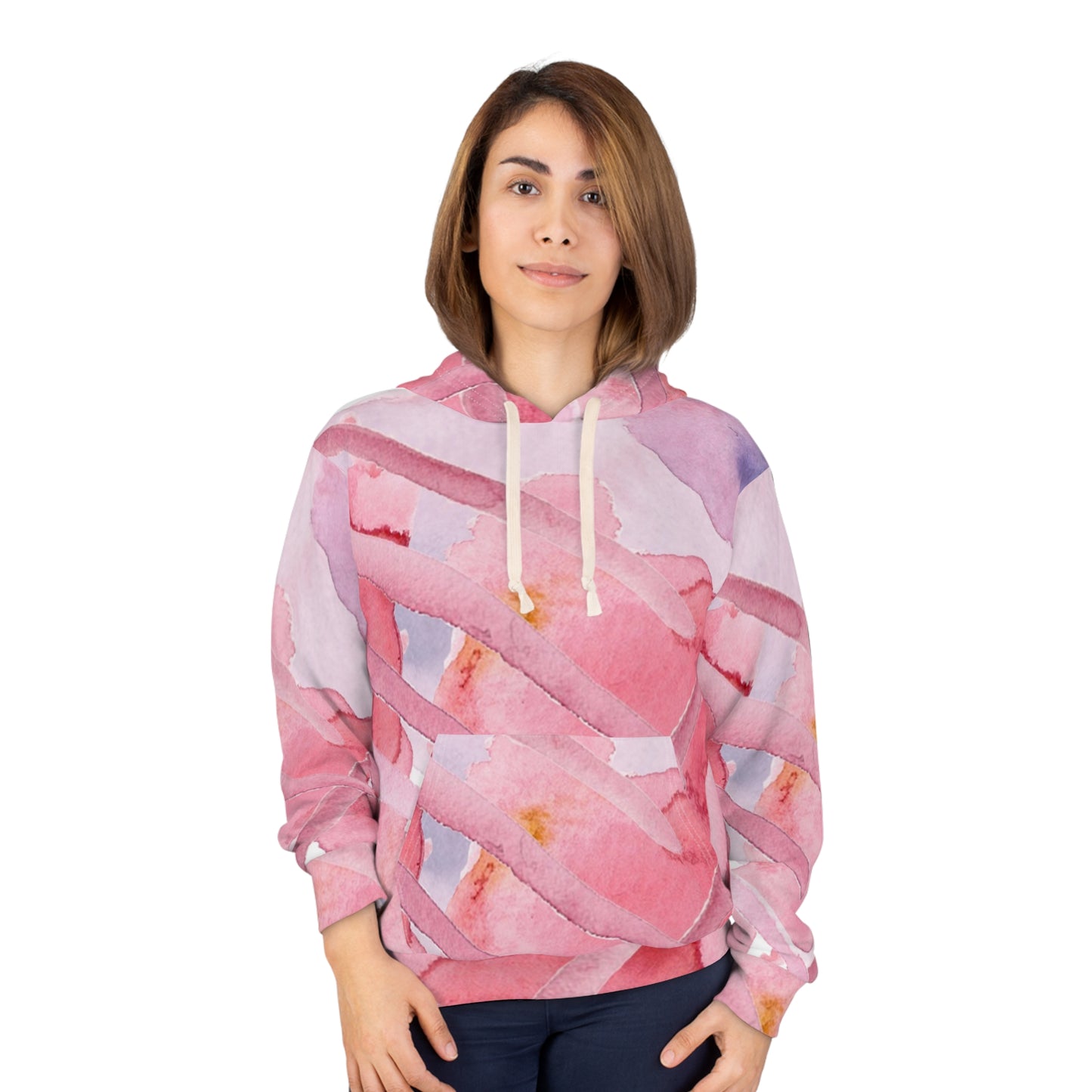Watercolor Floral Unisex Pullover Hoodie, Cozy Sweatshirt, Spring Fashion, Gift for Her, Trendy Lounge Wear, Art-Inspired Apparel