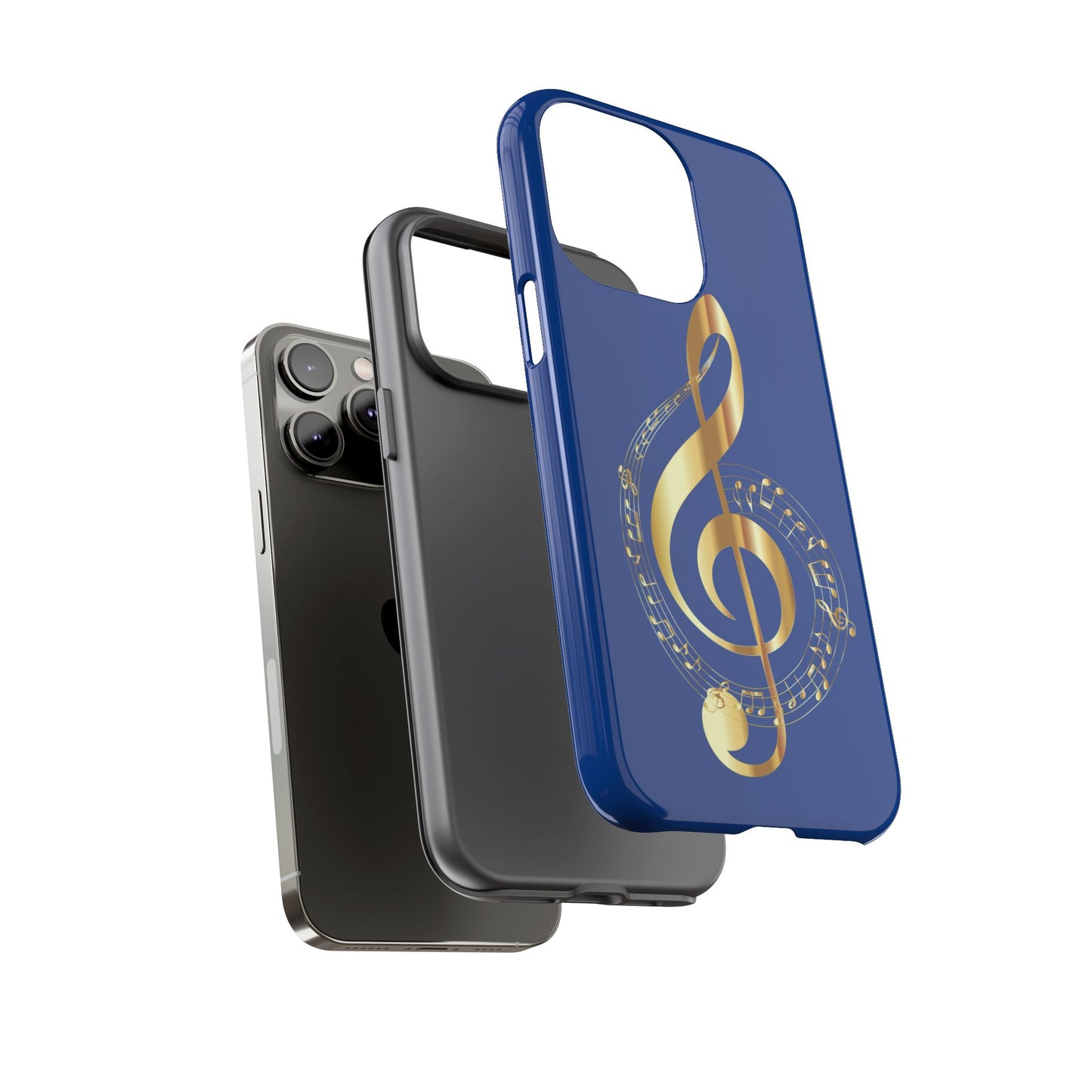 Tough Cases Blue and Gold Musical Note