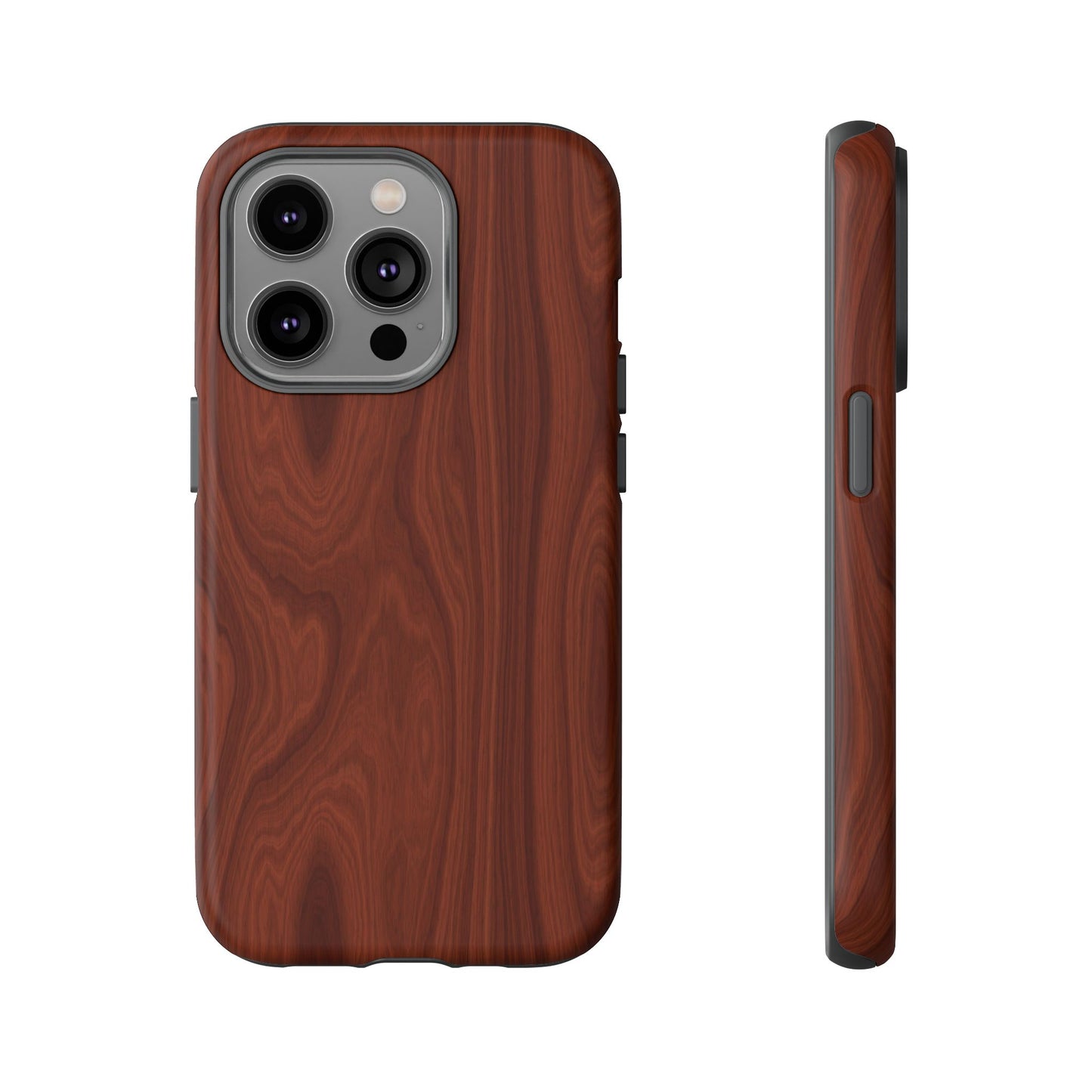 Wood Grain Phone Case, Stylish Tough Cases, Nature-Inspired Protective Cover, Unique Gifts for Him and Her, Eco-Friendly Tech Accessory