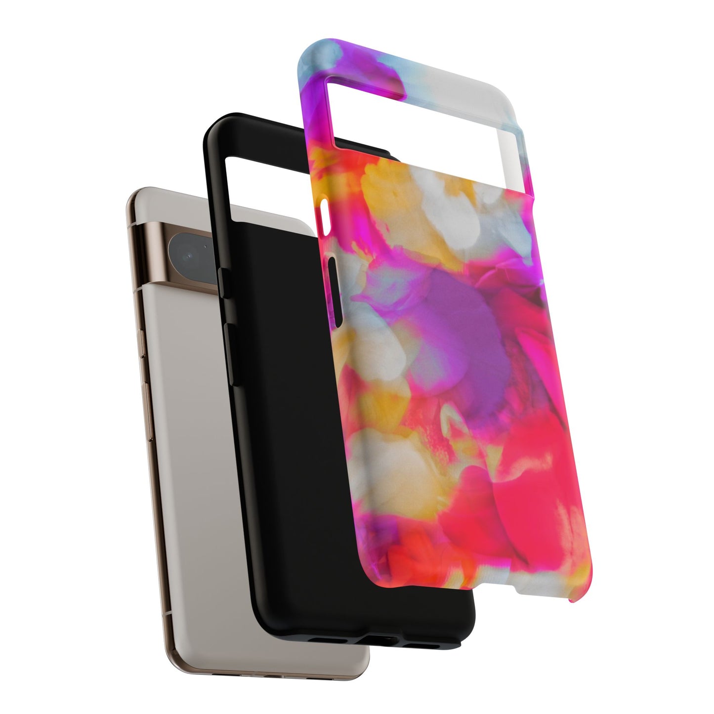 Floral Phone Case: Stylish Art for Your Device, Tough Cases, Gift for Her, Flower Print, Trendy Accessories, Phone Protection