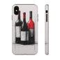 Wine Lover's Phone Case, Tough Phone Cover, Artistic Wine Design, Gift for Wine Enthusiasts, Customizable Case, Unique Wine Art