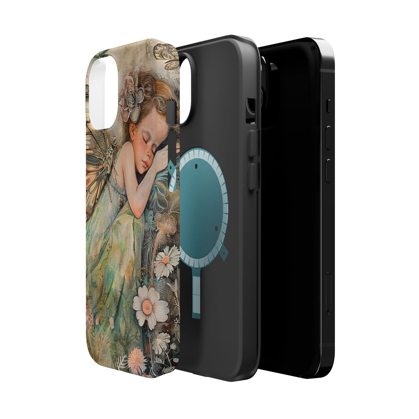 Fairy Sleeping Phone Case — Magnetic Impact-Resistant iPhone Cover