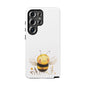 Bee Phone Case, Cute Bee Design, Tough Phone Cover, Gift for Nature Lovers, Floral Bee Mobile Case, Bee-themed Accessory