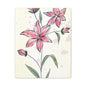 Matte Canvas, Stretched, 1.25" Tulips Pink Flowers