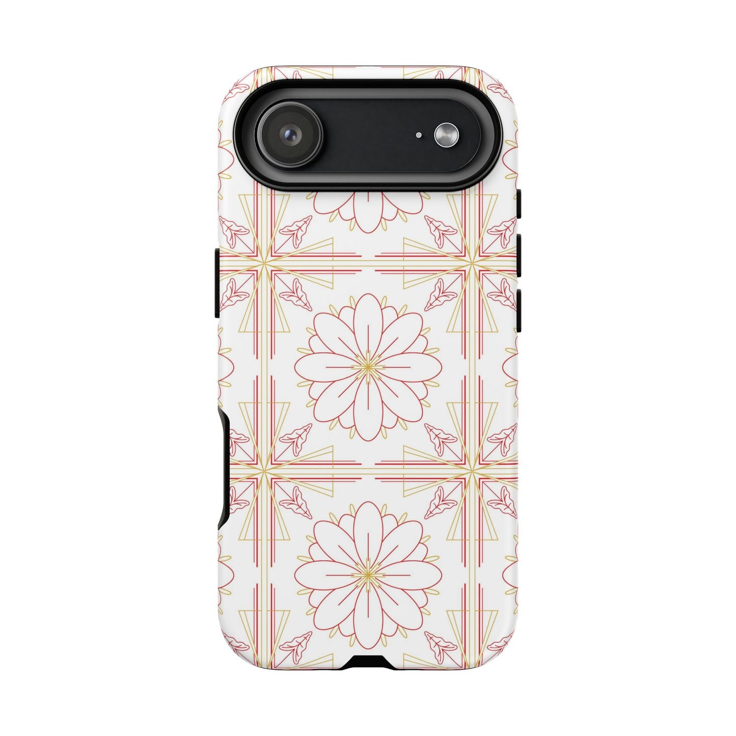 Floral Pattern Phone Case - Stylish Tough Case, Flower Design, Cute Mobile Cover, Phone Accessory, Gift for Her, Spring Style
