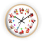 Festive Santa Wall Clock, Christmas Decor, Holiday Home Accent, Gift for Kids, Fun Timepiece, Seasonal Clock, Xmas Decoration