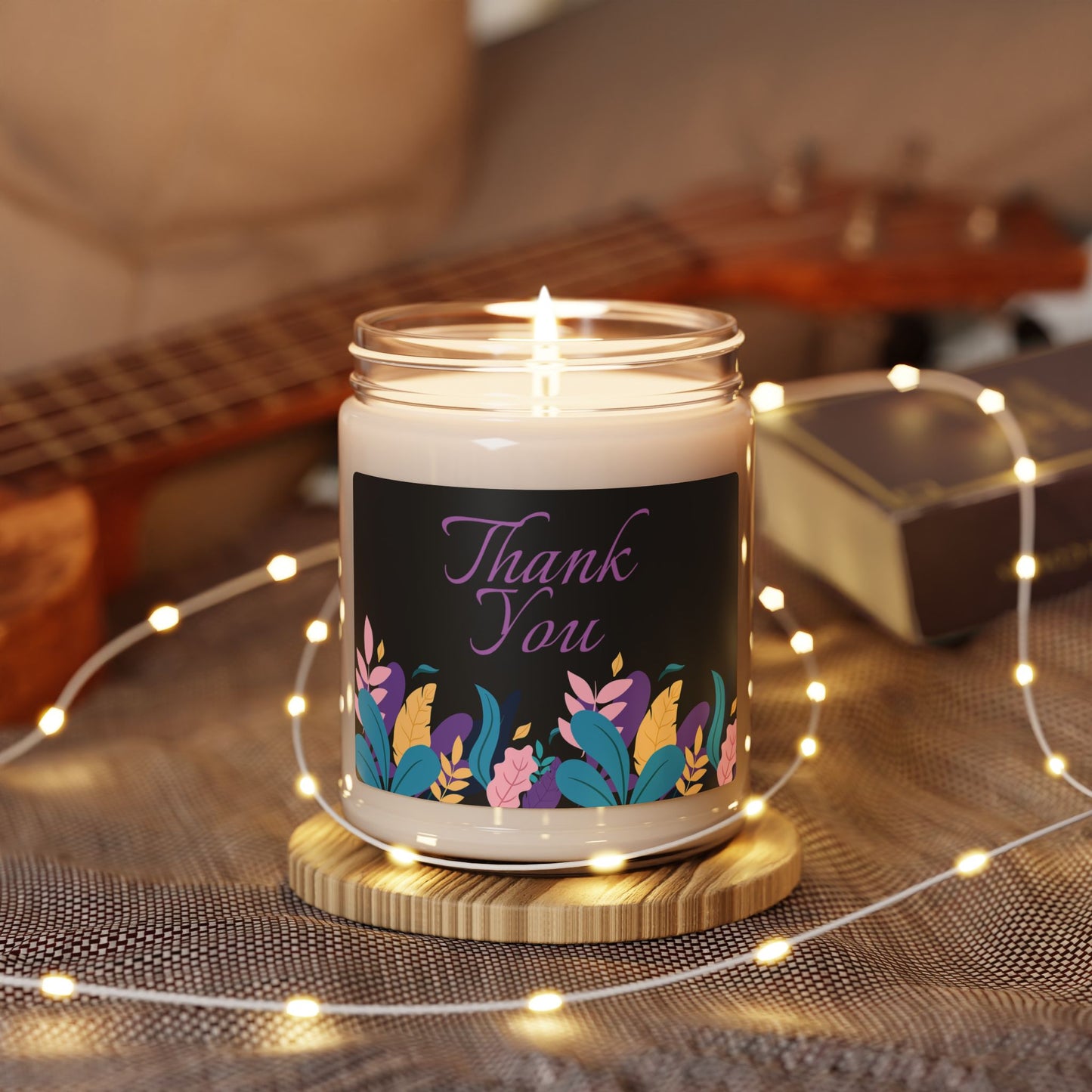 Thank You Scented Soy Candle — 9oz Floral Thank-You Gift Candle