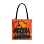 Halloween Tote Bag, Spooky Witch Design, Trick or Treat Bag, Fall Accessory, Seasonal Shopping Bag, Festival Gift