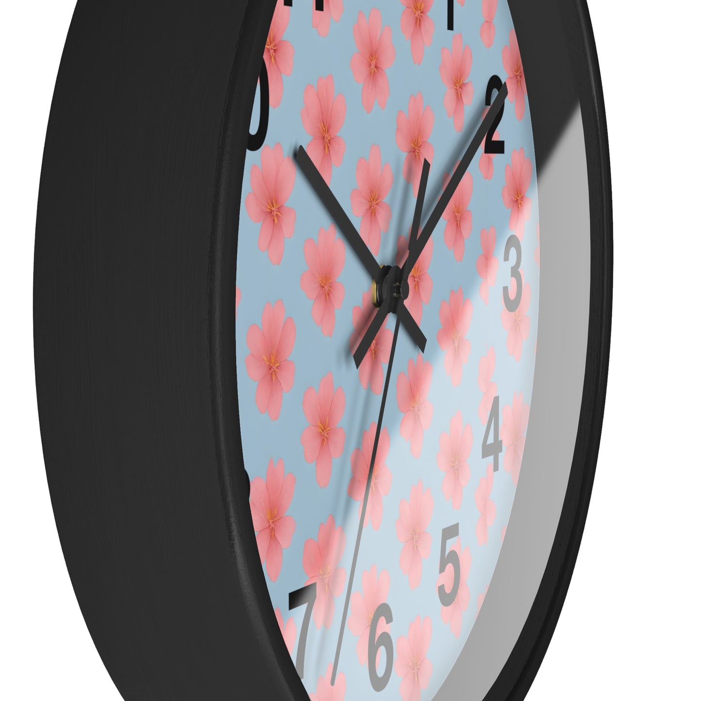 Floral Elegance Wall Clock, Home Decor, Gift for Her, Kitchen Wall Clock, Spring Decor, Office Decor, Floral Clock