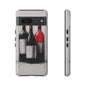 Wine Lover's Phone Case, Tough Phone Cover, Artistic Wine Design, Gift for Wine Enthusiasts, Customizable Case, Unique Wine Art