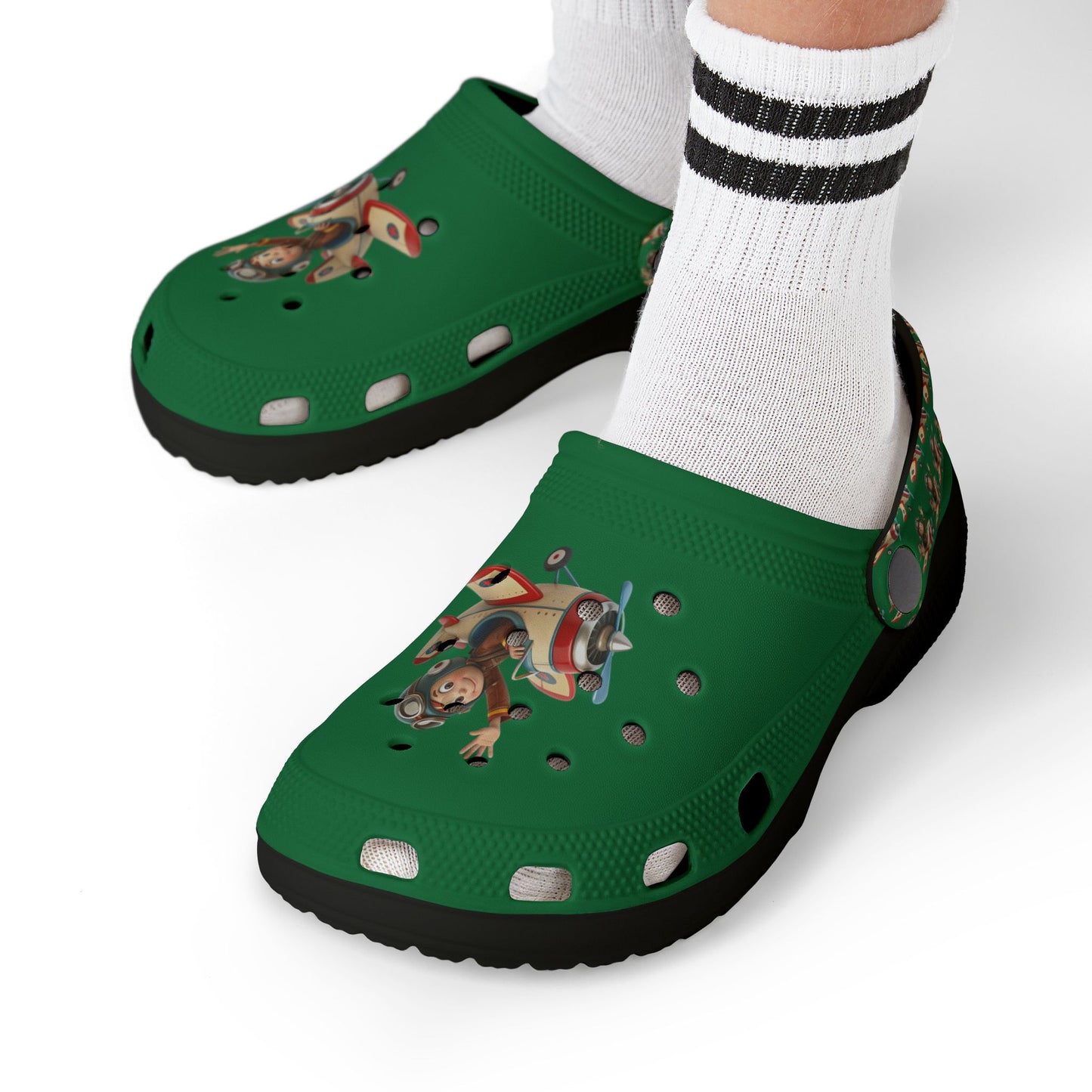 Kid's Fun Foam Clogs - Playful Aviation Theme, Lightweight Slip-On Shoes for Kids, Perfect for Summer Play, Beach Trips, and Outdoor [...]