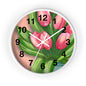 Floral Tulip Wall Clock - Home Decor, Gift for Garden Lovers, Spring Decoration, Elegant Timepiece, Unique Wall Art