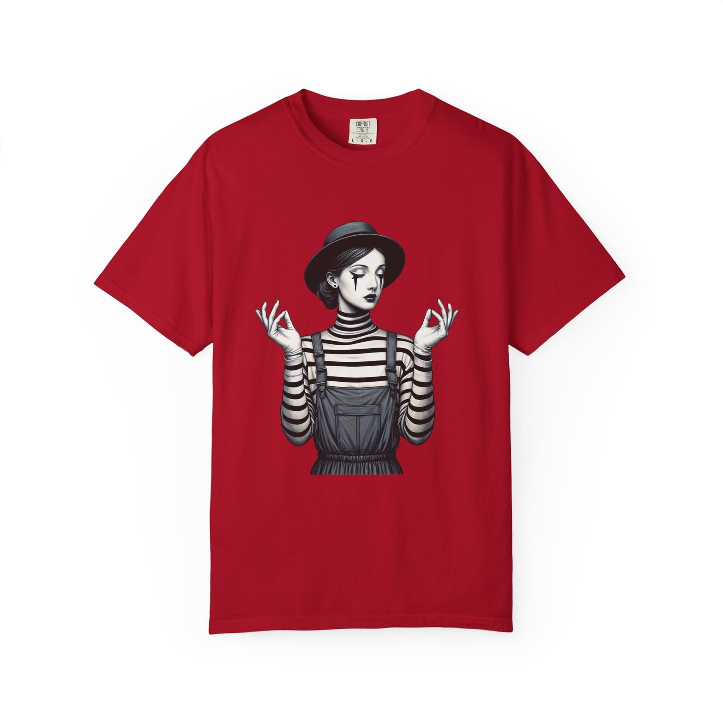 Gothic Striped Graphic Unisex T-Shirt, Edgy Casual Wear
