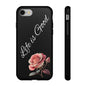 Floral Phone Case - Life is Good, Tough Phone Cover, Gift for Her, Rose Design, Personalized Phone Accessory, Stylish Tech Protector