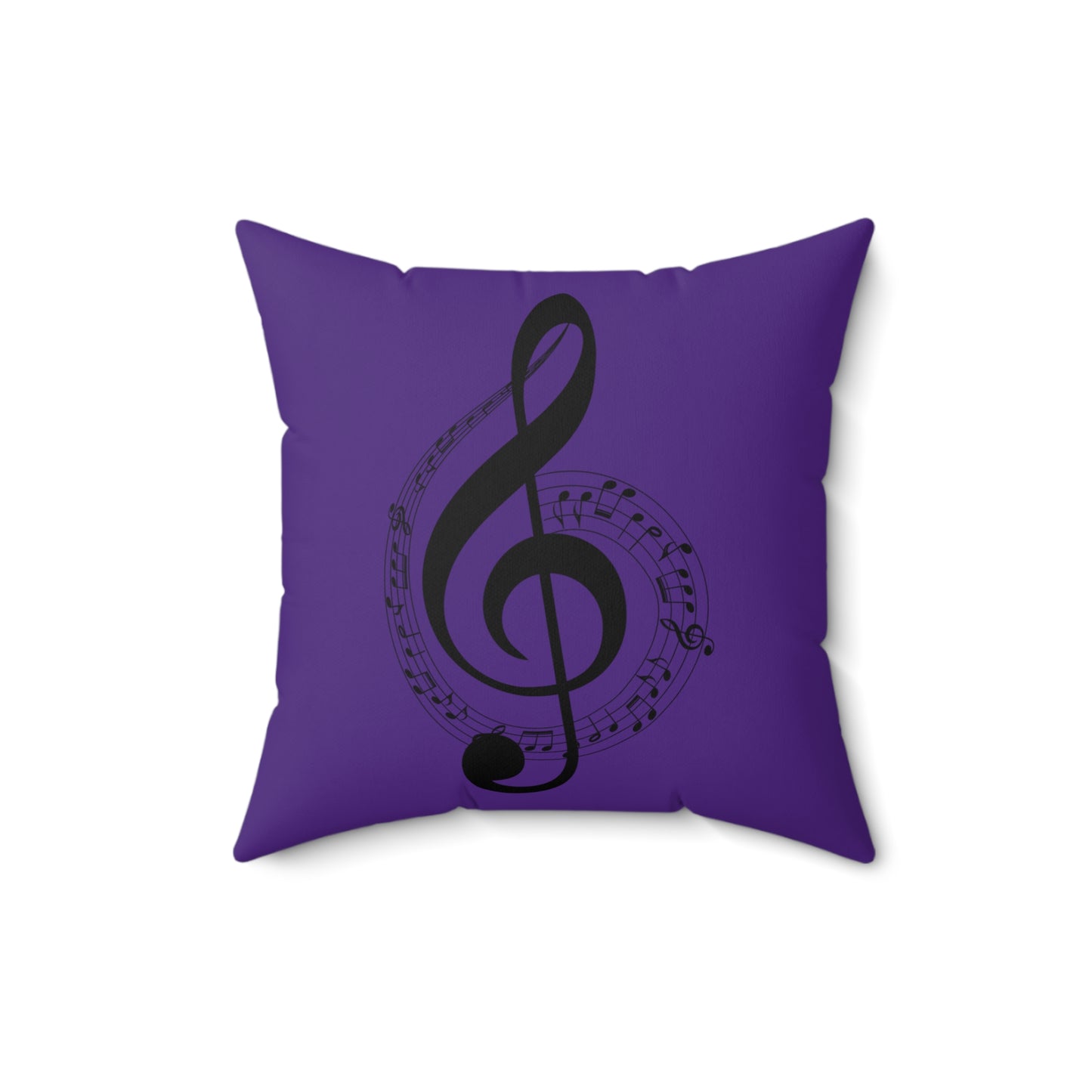 Musical Note Pillow | Purple Treble Clef Cushion, Music Lover Gift, Home Decor, Unique Accent Pillow, Concert Decor, Birthday Present