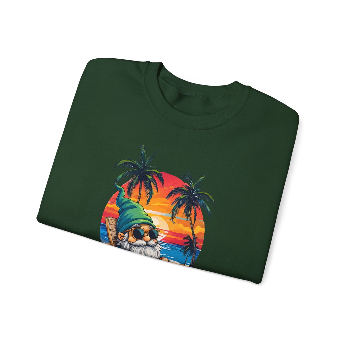 Crewneck — "Weekend Vibes" Tropical Gnome Sweatshirt
