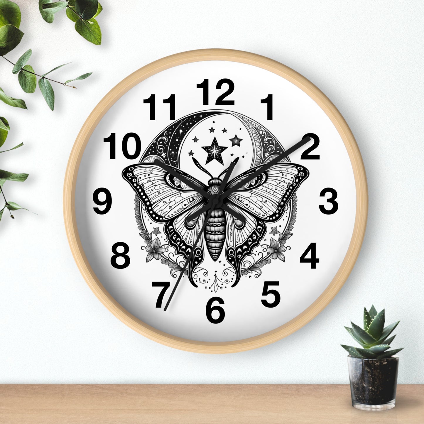 Wall Clock Butterfly