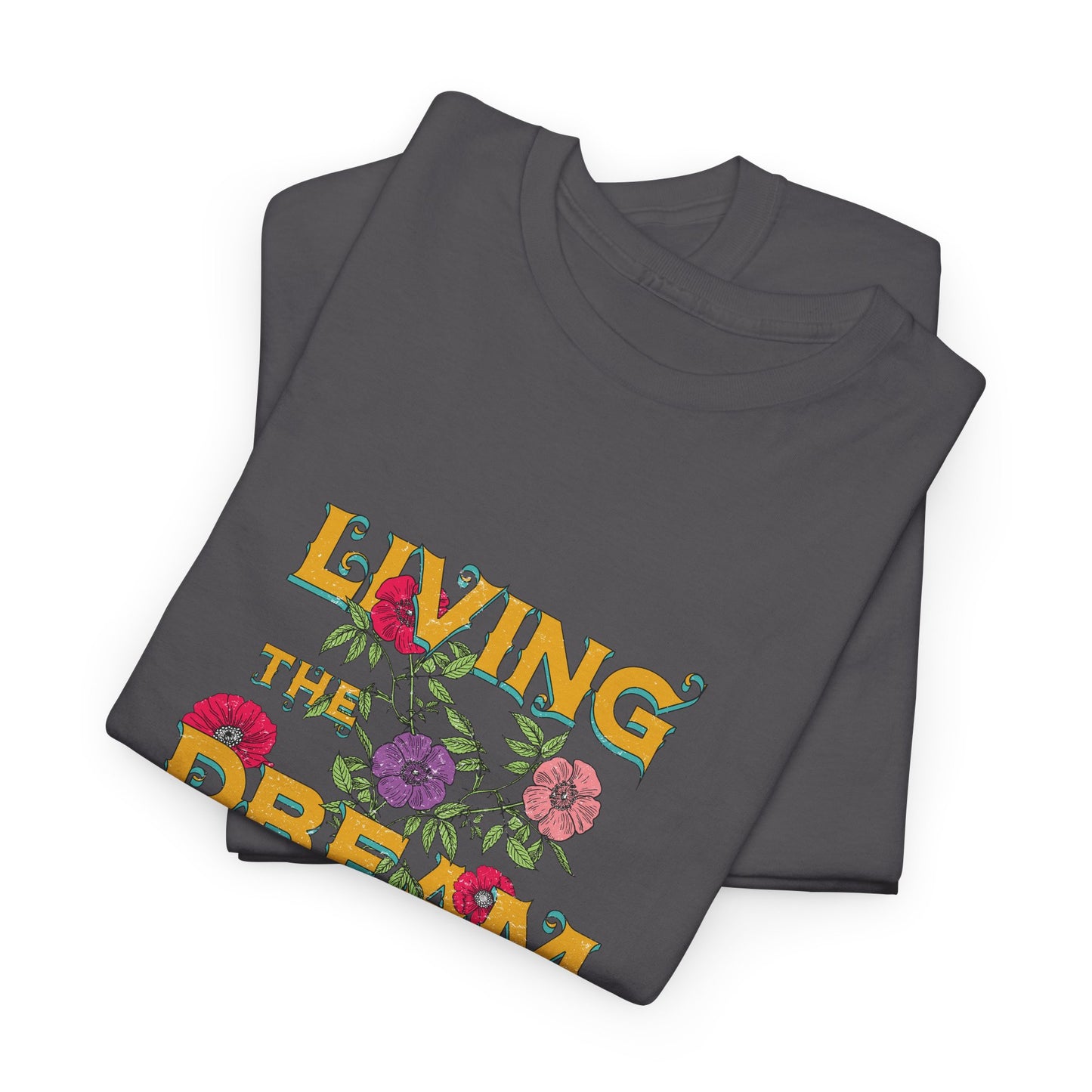 Living the Dream Floral Tee, Unisex Cotton T-Shirt, Inspirational Gift, Casual Everyday Wear, Flower Graphic Shirt, Summer Wardrobe [...]