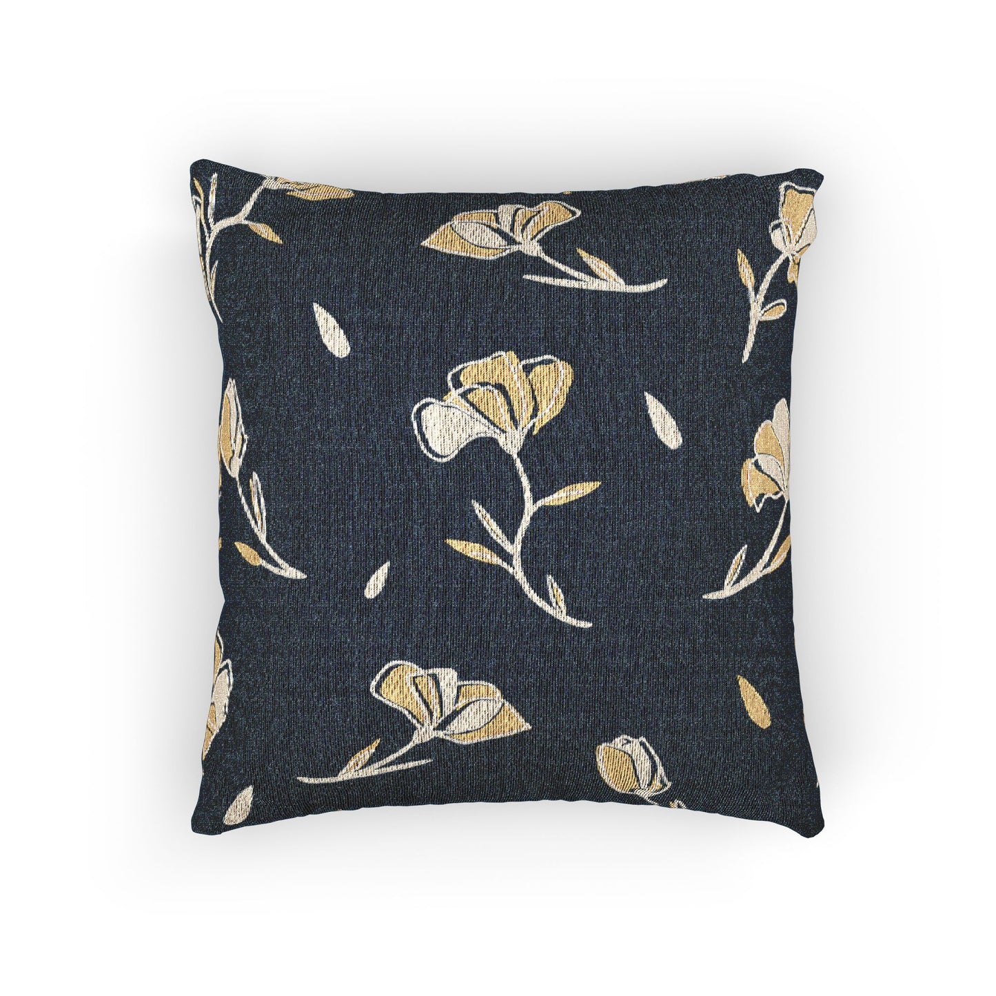 Floral Woven Pillow, Cozy Home Decor, Boho Throw Cushion, Living Room Accent, Gift for Housewarming, Nature-Inspired Design