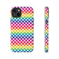 Rainbow Dot Phone Case, Colorful Phone Cover, Fun Phone Accessory, Gift for Friends, Trendy Mobile Case
