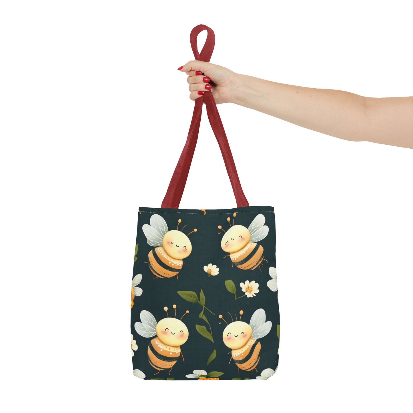 Cute Bee Tote Bag - Eco-Friendly Canvas Carryall for Gift Giving