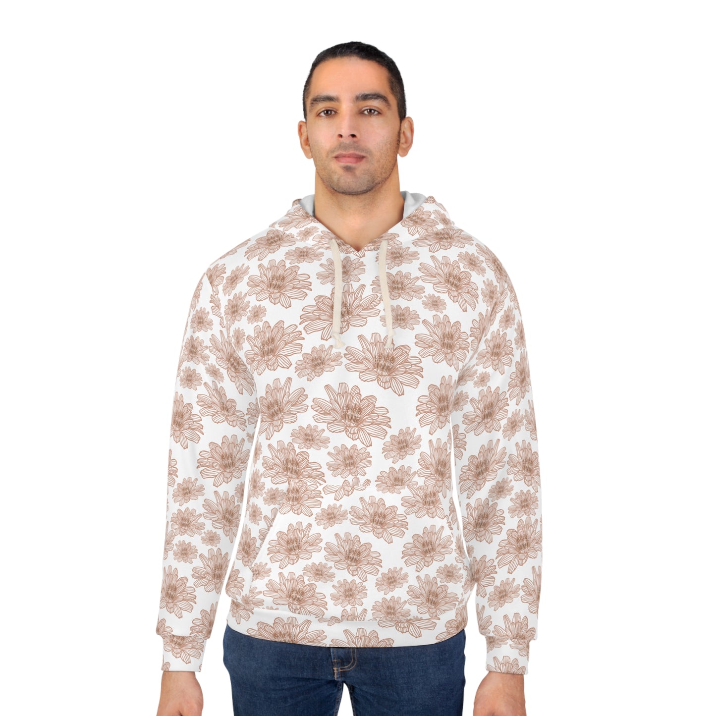 Floral Print Unisex Pullover Hoodie | Cozy Everyday Wear, Perfect for Spring, Casual Outfits, Gift Idea for Her or Him