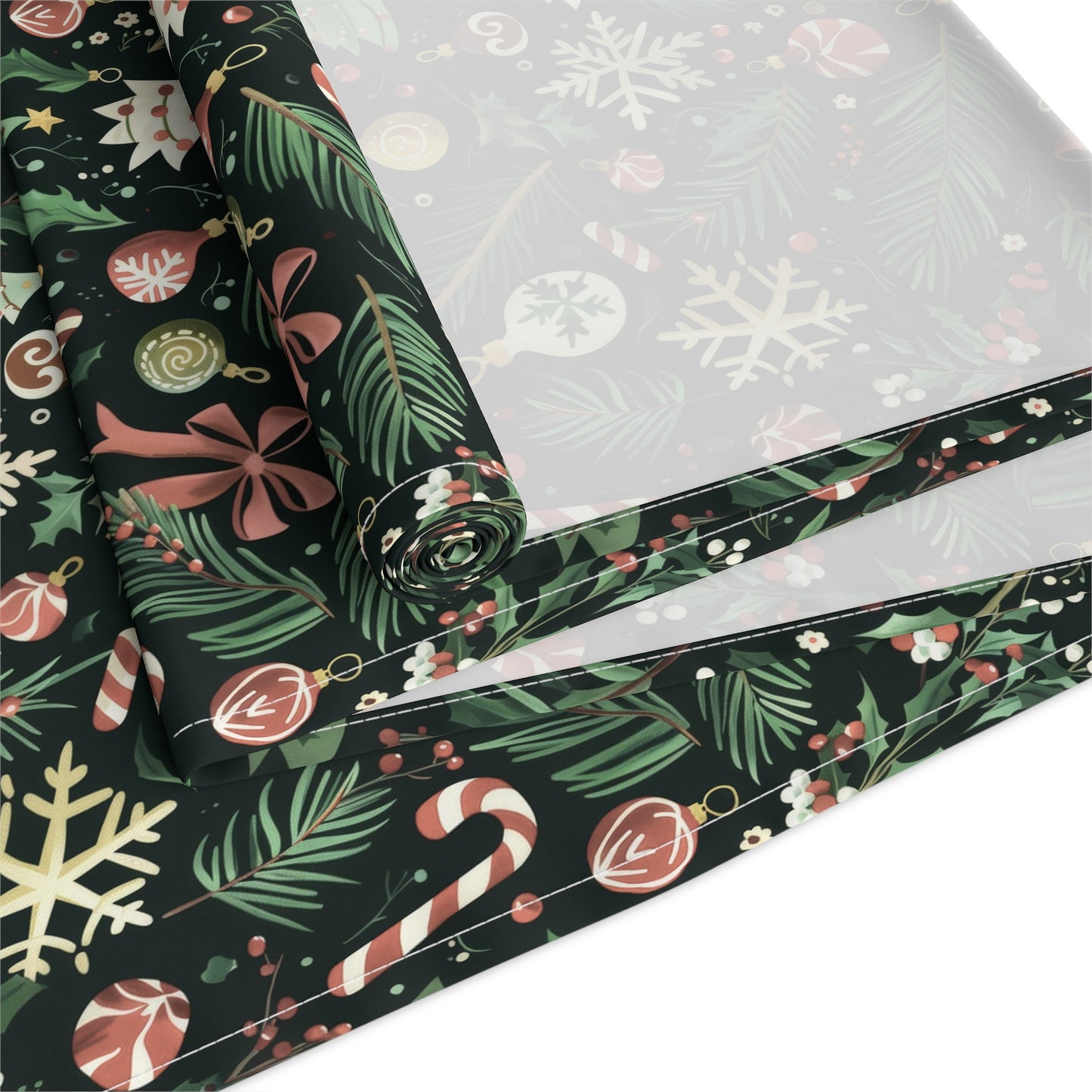 Festive Holiday Table Runner, Seasonal Decor for Parties, Christmas Tablecloth, Winter Home Accessory, Table Decoration