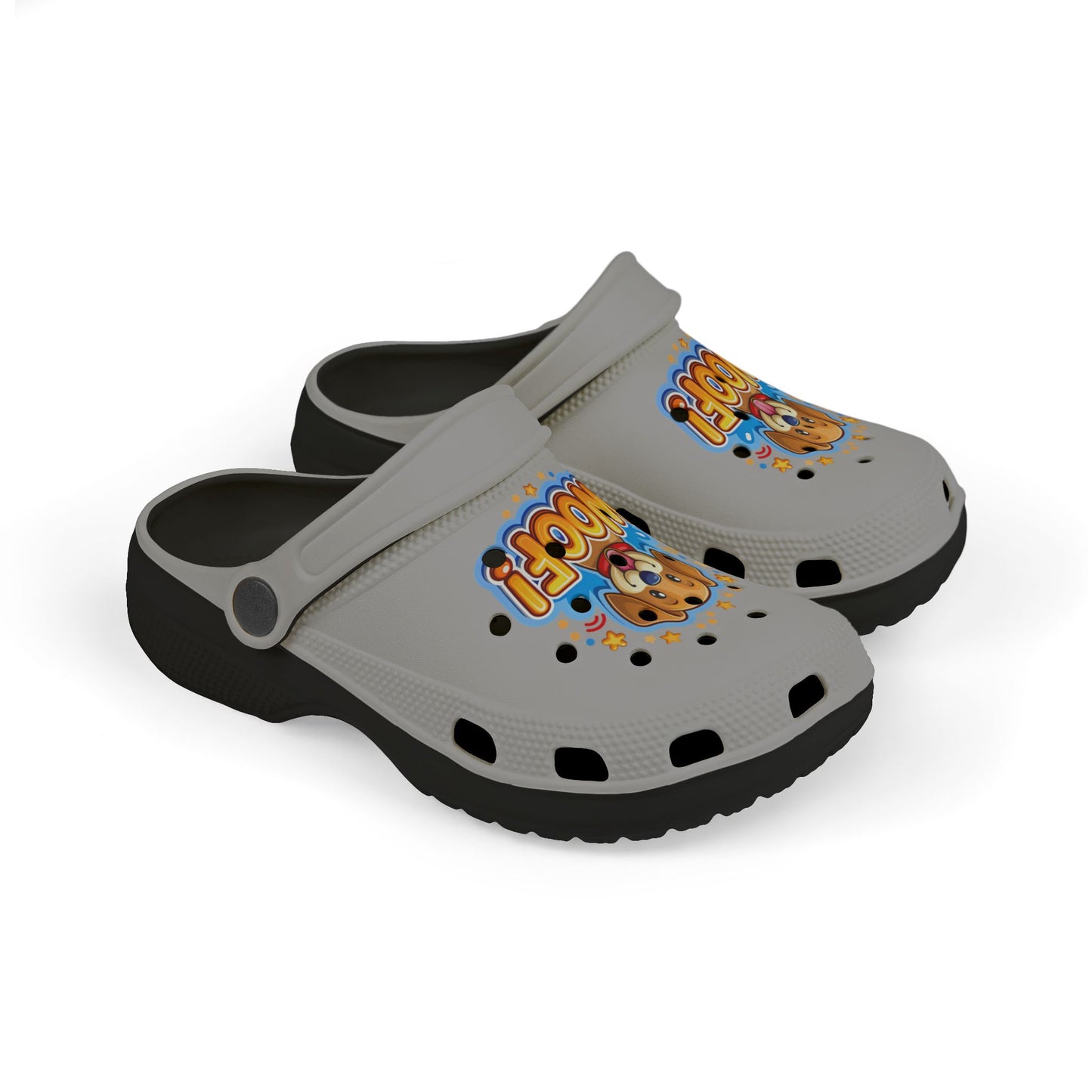 Fun Kid’s EVA Foam Clogs Featuring Playful Woof Design