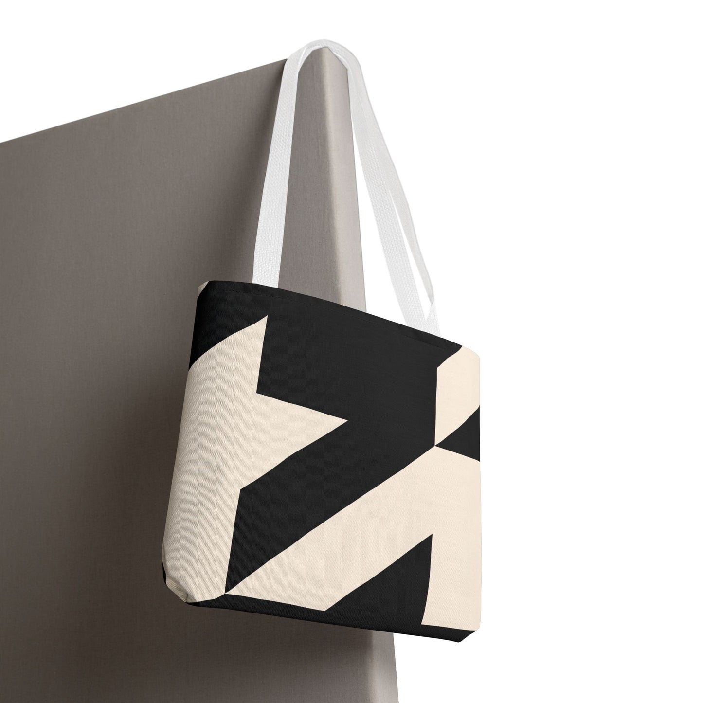 Chic Abstract Tote Bag, Stylish Travel Bag, Reusable Shopping Bag, Modern Design Bag, Fashionable Canvas Tote