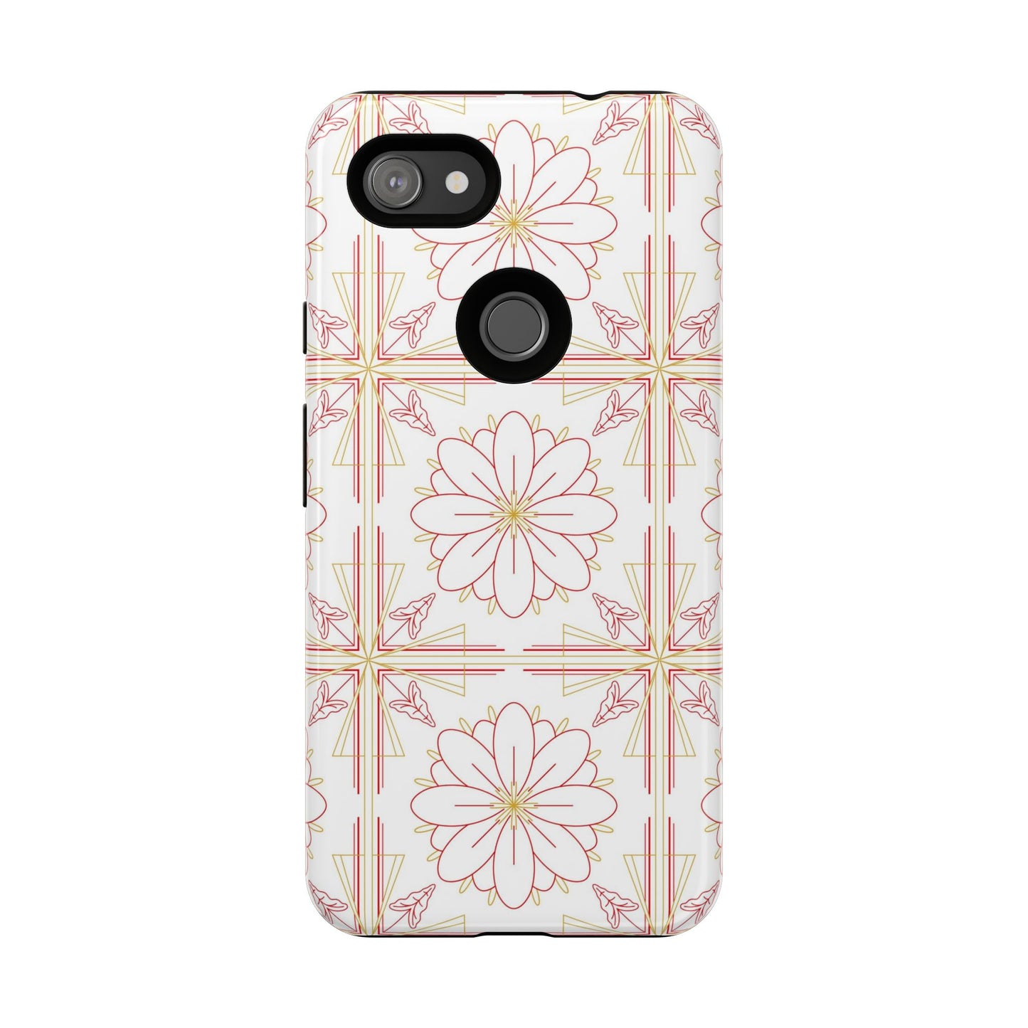 Floral Pattern Phone Case - Stylish Tough Case, Flower Design, Cute Mobile Cover, Phone Accessory, Gift for Her, Spring Style