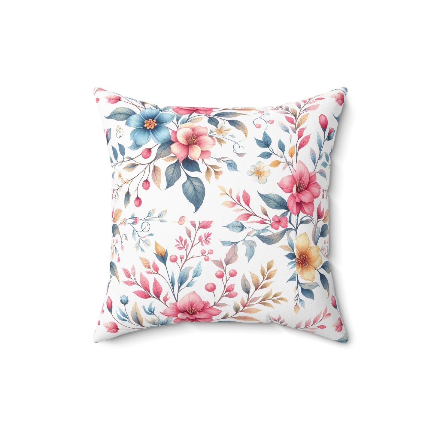 Floral Decorative Pillow, Cozy Home Cushion, Boho Chic Accent, Gift for Her, Living Room Decor, Spring Home Accessory