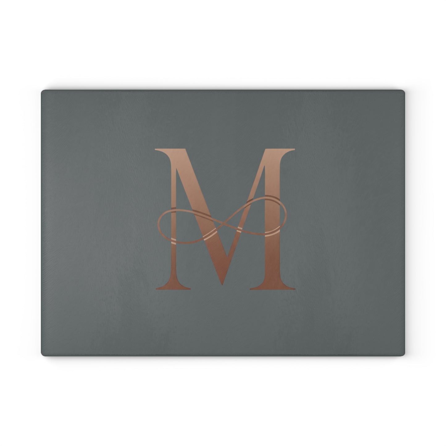 Personalized Glass Cutting Board with Elegant Initial Design, Kitchen Gift, Wedding Gift, Housewarming Gift, Custom Kitchen Decor