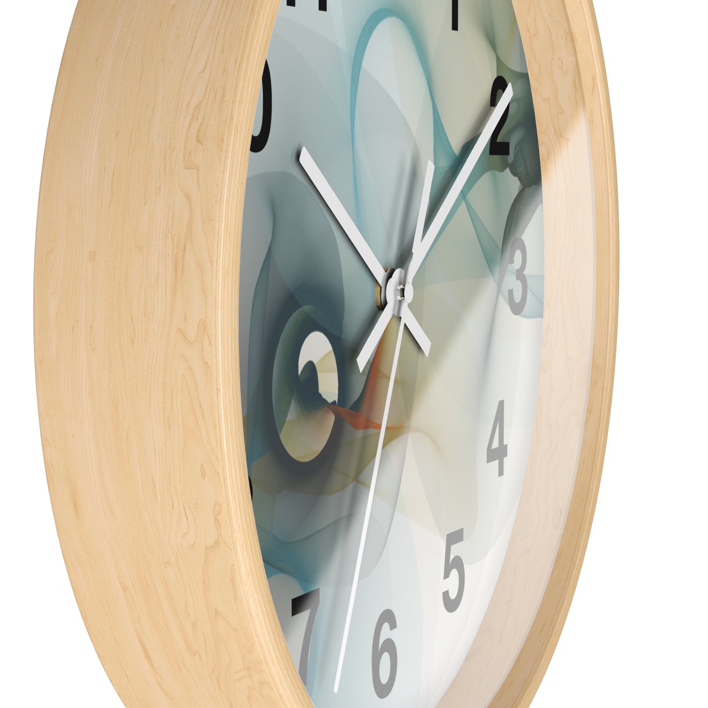 Abstract Smoke Wall Clock | Modern Home Decor, Artistic Timepiece, Gift for Her, Unique Office Clock, Housewarming Decoration