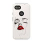 Stylish Phone Case with Artistic Lip Design, Femme Tech Accessory, Trendy Device Cover, Gift for Her, Unique Phone Accessories