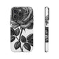 Elegant Floral Phone Case - Tough Cases, Black Rose Design, Floral Phone Cover, Stylish Phone Accessory, Gift for Her, Mother's Day