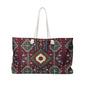 Ethnic Print Weekender Bag, Stylish Travel Tote