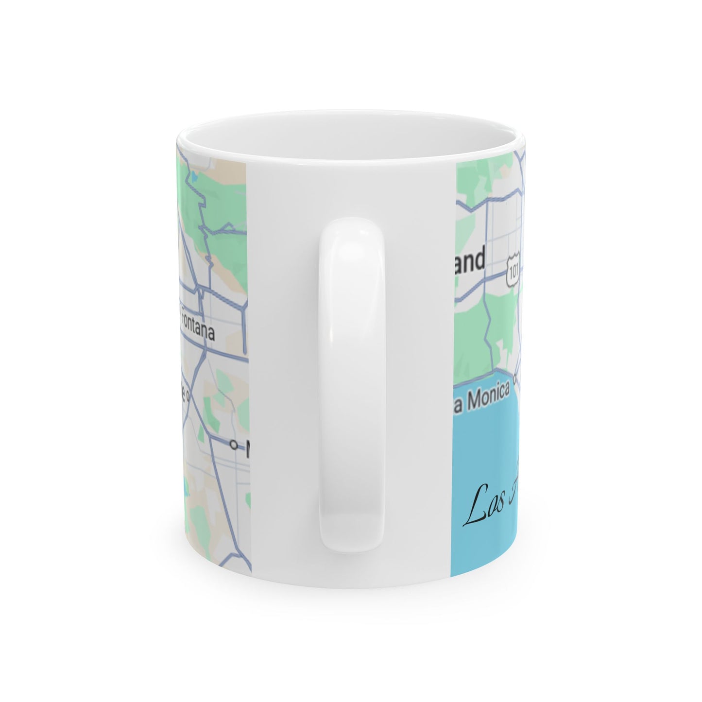 Personalized Los Angeles, CA Map Ceramic Mug | Custom Location Coffee Cup, Travel Keepsake, Gift for Her, Housewarming, Adventure Lover