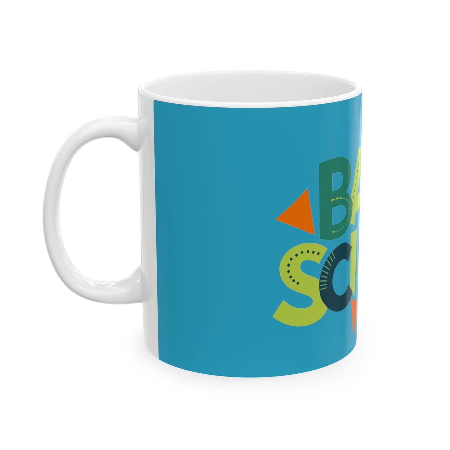 Back to School Ceramic Mug | Fun and Colorful Coffee Cup for Students | Unique Gift for Teachers, School Supplies, Back-to-School