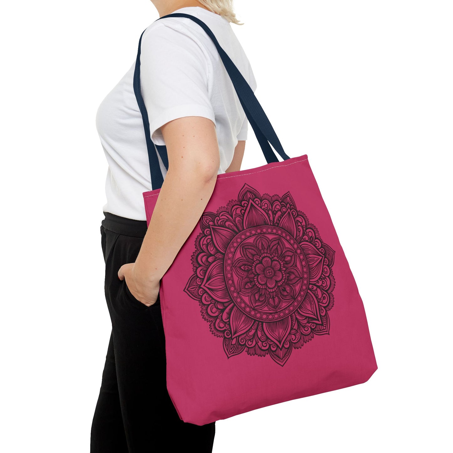 Mandala Tote Bag, Bohemian Style Bag, Eco-Friendly Shopping Bag, Gift for Her, Yoga Lover Tote
