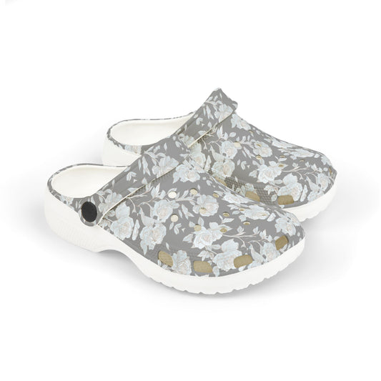 Floral Kid's EVA Foam Clogs, Comfortable Kids Slippers, Garden Party Clogs, Outdoor Play Shoes, Fun Summer Footwear