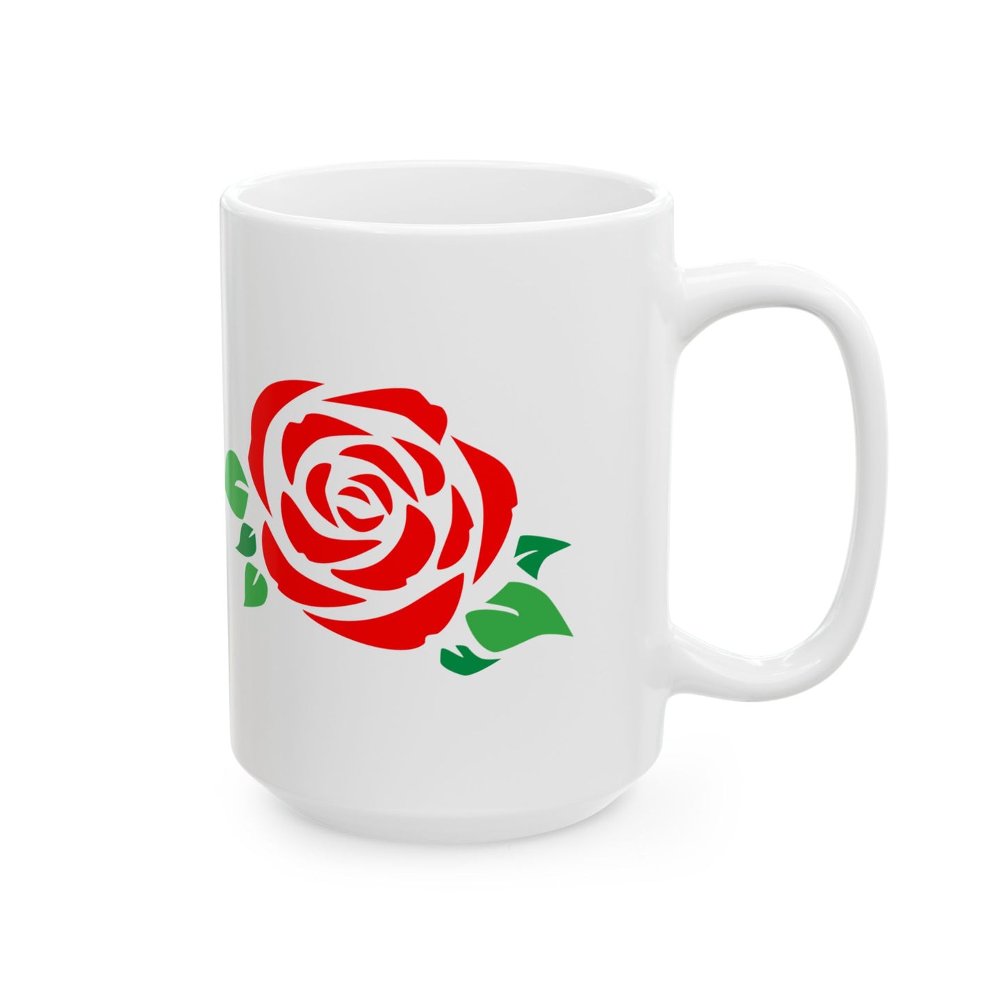 Romantic Rose Ceramic Mug | Perfect Gift for Coffee Lovers, Mother's Day, Valentine's, Floral Decor