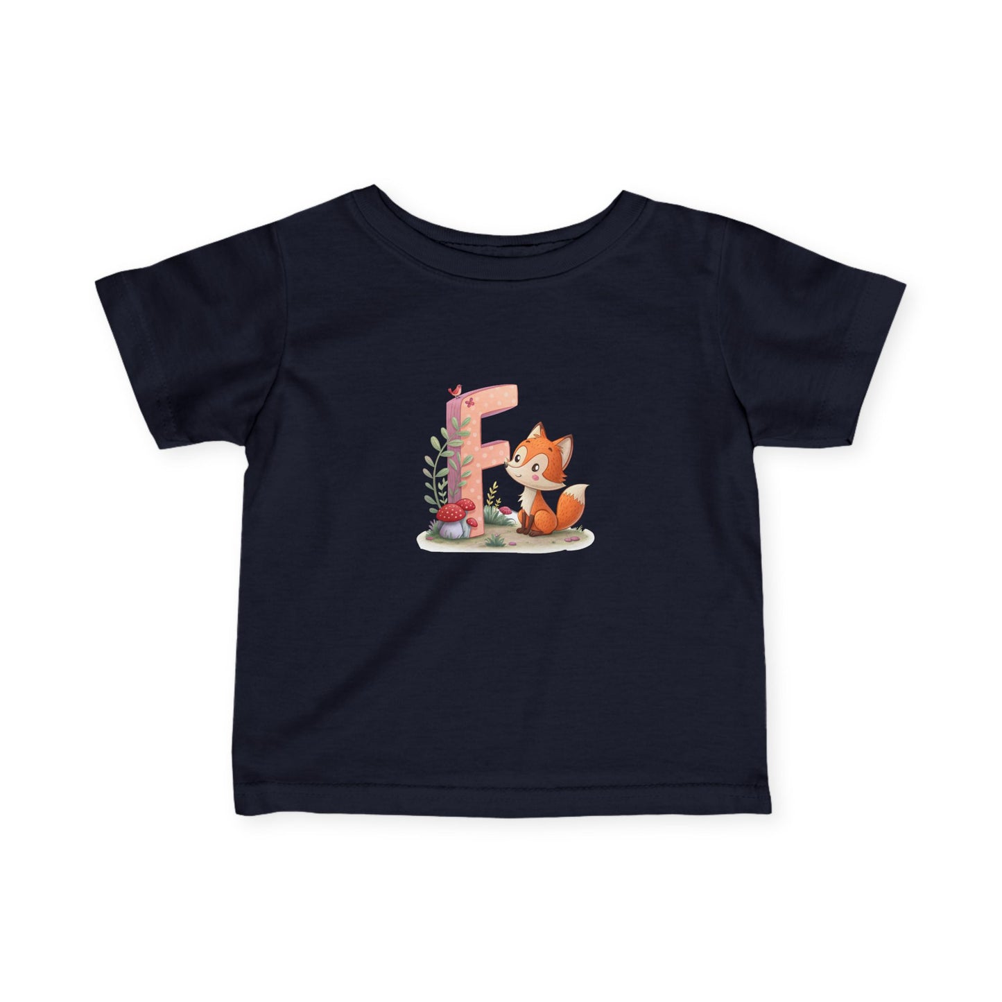 Whimsical Fox Infant Tee, Cute Kids Shirt, Personalized Baby Clothing, Baby Shower Gift, Eco-Friendly Toddler Tee