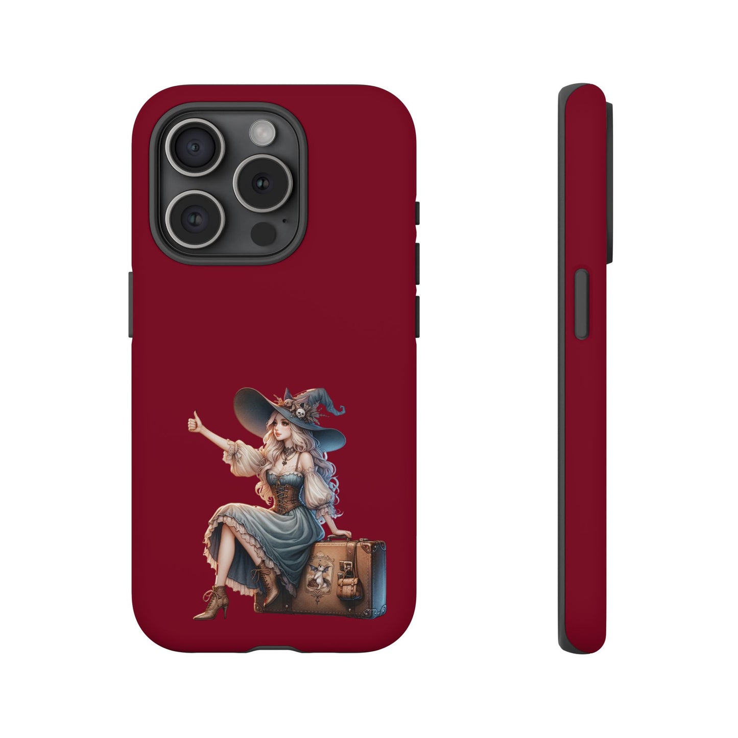 Witchy Phone Case - Magical, Durable - Halloween Gift, Cosplay Accessory, Cute Witch Design