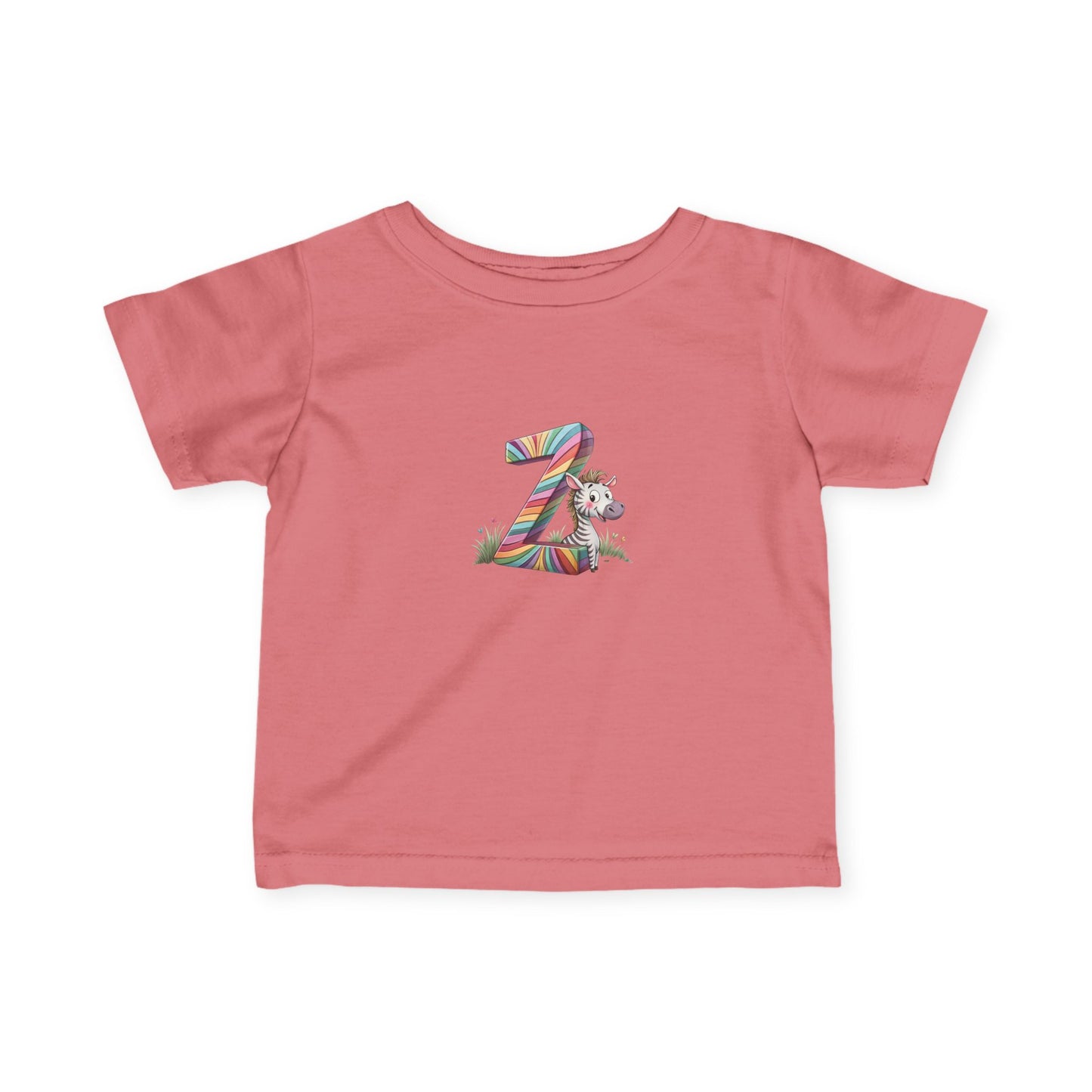 Colorful Number 2 Infant Tee, Cute Baby Shirt, Toddler Clothing, Birthday Outfit, Playful Kid’s Apparel